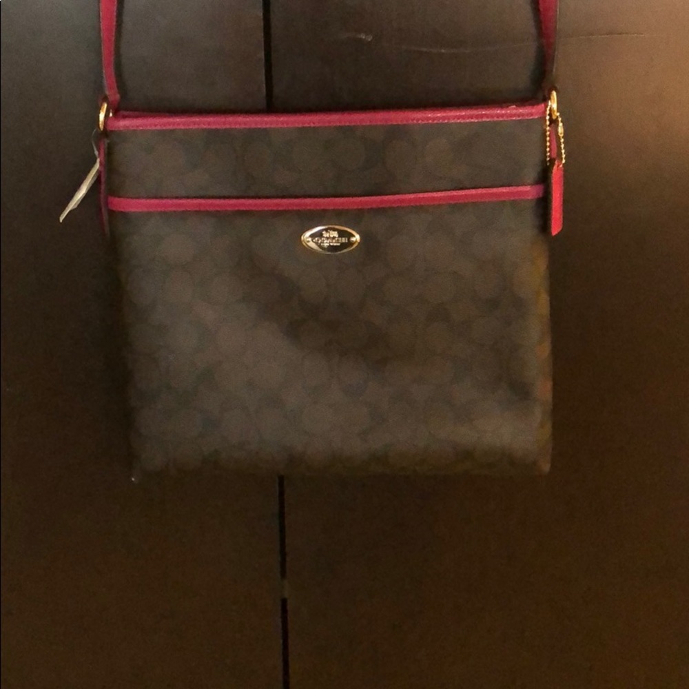 Coach Signature File Crossbody Bag